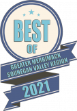 A badge honoring the best businesses in the Greater Merrimack and Souhegan Valley region
